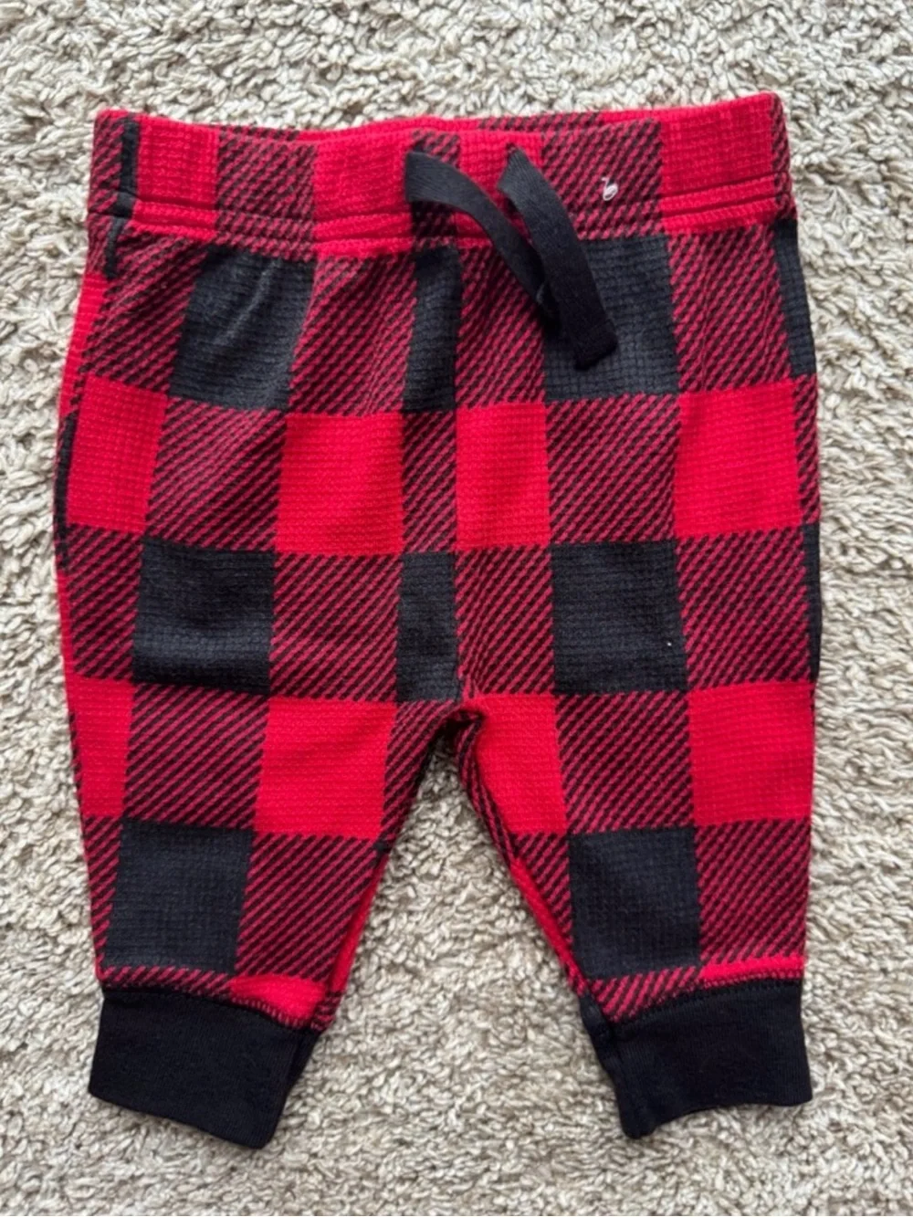 Garanimals Buffalo Plaid Outfit 0-3 Months Trouble Maker Like Daddy Bodysuit Set